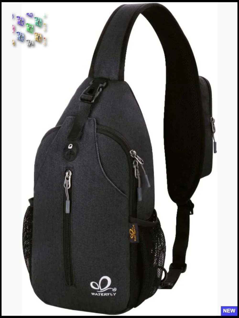 Crossbody Sling Backpack Daypack Travel Hiking Chest Bag Adjustable Strap